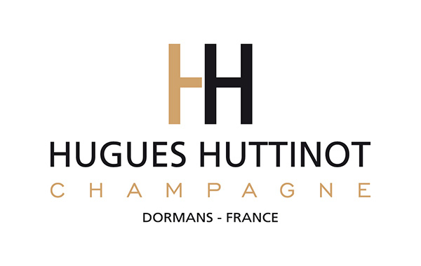 Présentation de l'identité visuelle pour le Champagne Hugues Huttinot