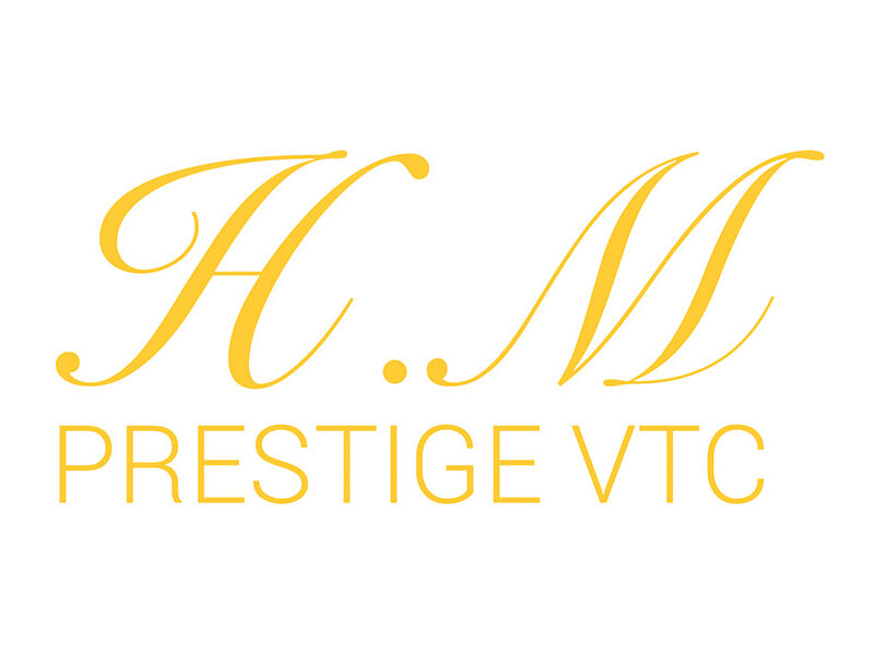 Logo HM prestige VTC blanc